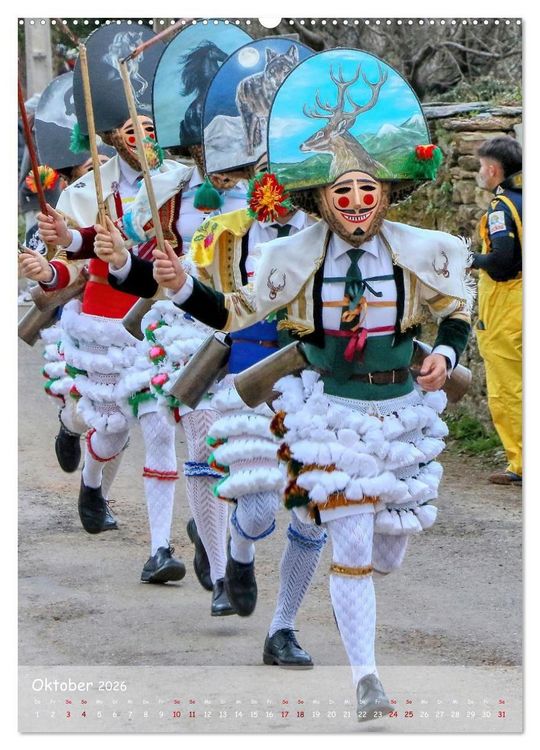 Produktbild: Karneval in Galicien (hochwertiger Premium Wandkalender 2026 DIN A2 hoch), Kunstdruck in Hochglanz