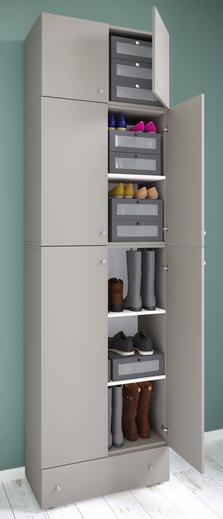 Produktbild: XXL Schuhschrank Kleiderschrank Schrank Lona 5f AS
