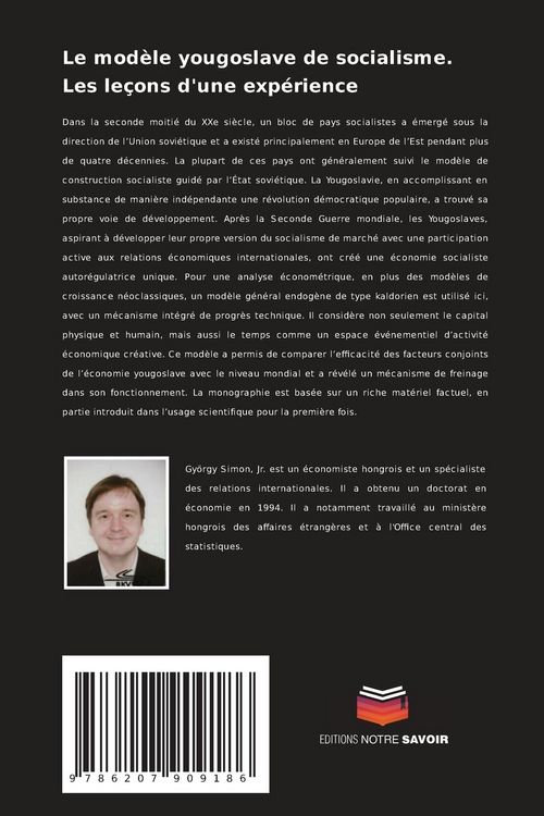 Produktbild: Le mod&egrave;le yougoslave de socialisme. Les le&ccedil;ons d'une exp&eacute;rience
