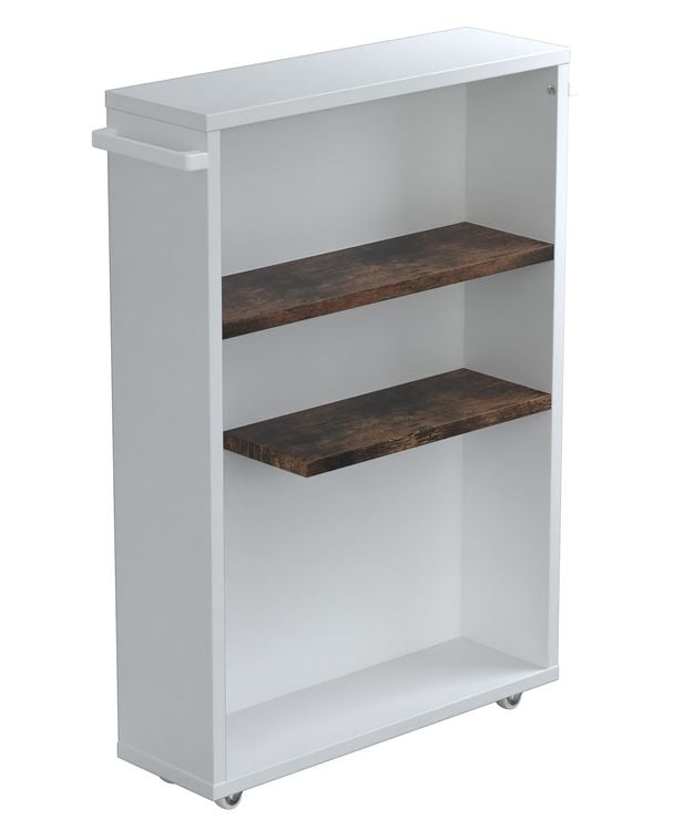 Produktbild: Holz Badschrank Nischenregal Nilari 61 x 20 x 45