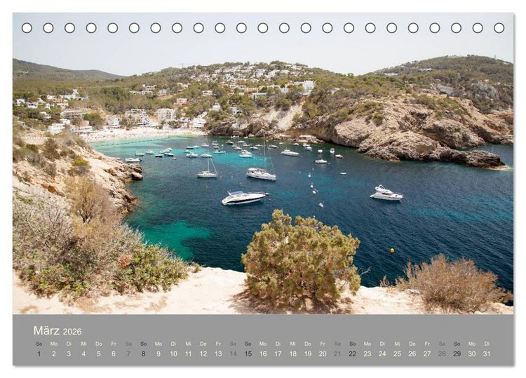 Produktbild: Ibiza - Spanien (Tischkalender 2026 DIN A5 quer), CALVENDO Monatskalender