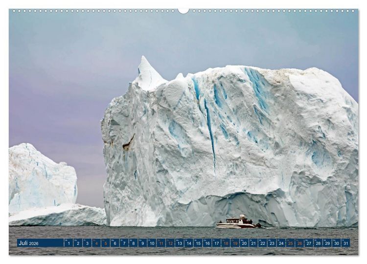Produktbild: Berge aus Eis (Wandkalender 2026 DIN A2 quer), CALVENDO Monatskalender