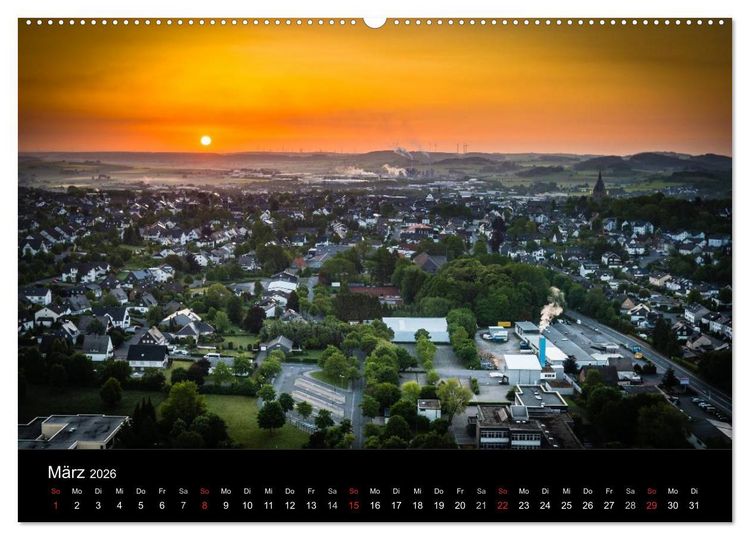 Produktbild: Brilon aus der Vogelperspektive (Wandkalender 2026 DIN A2 quer), CALVENDO Monatskalender