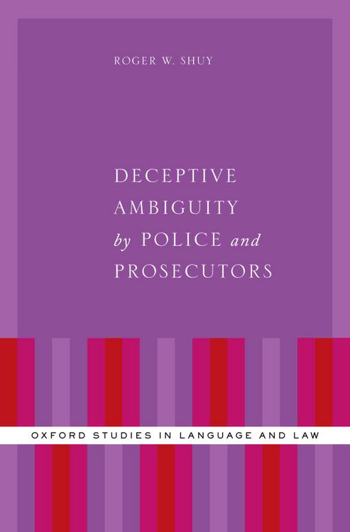 Produktbild: Deceptive Ambiguity by Police and Prosecutors