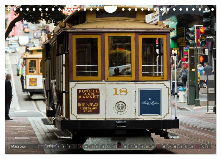 Produktbild: San Francisco Perspektiven (Wandkalender 2026 DIN A4 quer), CALVENDO Monatskalender