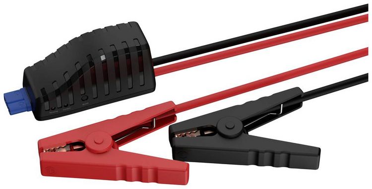 Produktbild: Ansmann Powerstation Jumpstart Adapter PS600AC PS2200AC Starthilfekabel 8.37 mm&sup2; ABS, PVC 0.50 m mit Kunststoffzangen, mit Schutzschaltung