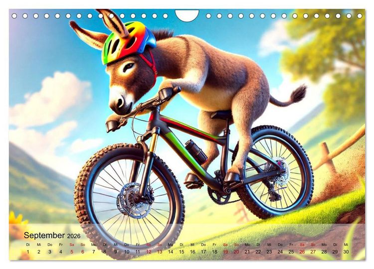 Produktbild: Tierische Illusionen - Humorvolle Tierfantasien (Wandkalender 2026 DIN A4 quer), CALVENDO Monatskalender