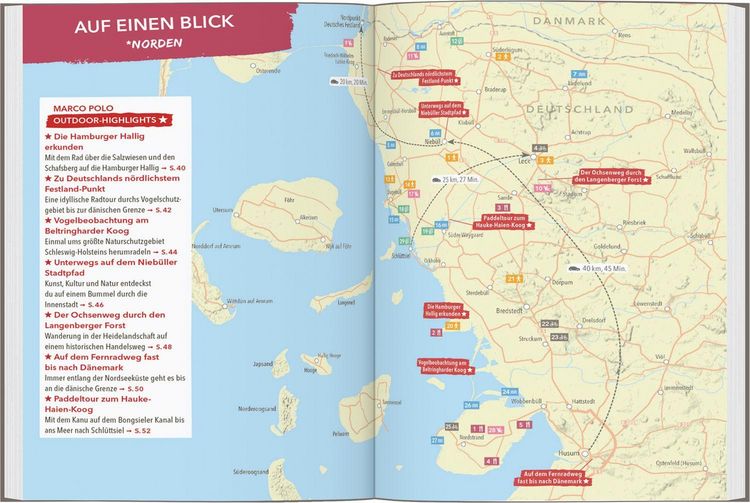 Produktbild: MARCO POLO OUTDOOR GUIDE Reisef&uuml;hrer Nordseek&uuml;ste Schleswig-Holstein