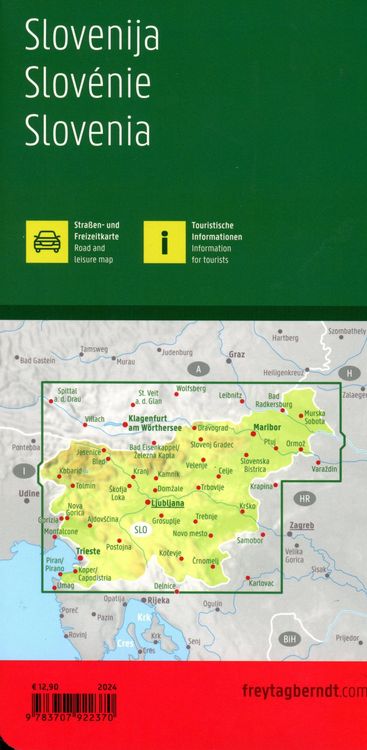 Produktbild: Freytag & berndt Stra&szlig;enkarte Slowenien 1:200.000