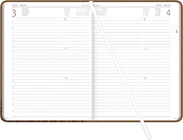 Produktbild: Buchkalender Nature Line Malt 2027