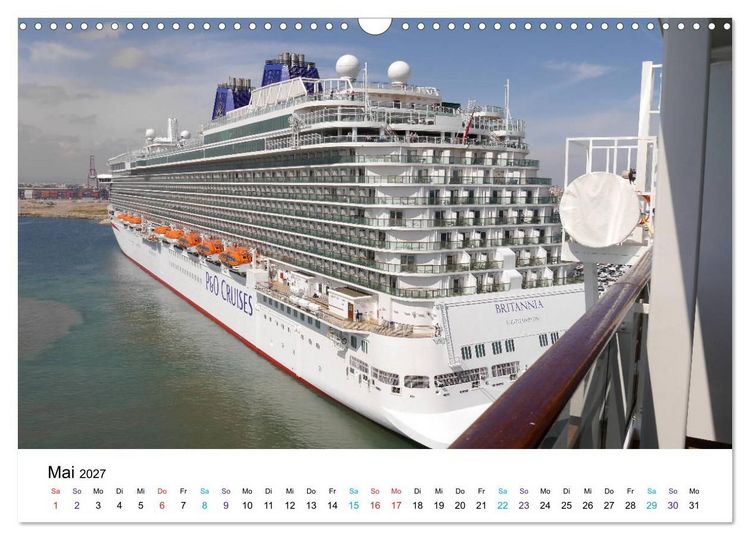 Produktbild: Riesen der Meere - Kreuzfahrtschiffe (Wandkalender 2027 DIN A3 quer), CALVENDO Monatskalender