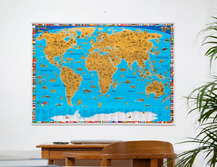 Produktbild: Erlebniskarte Rubbelposter Welt