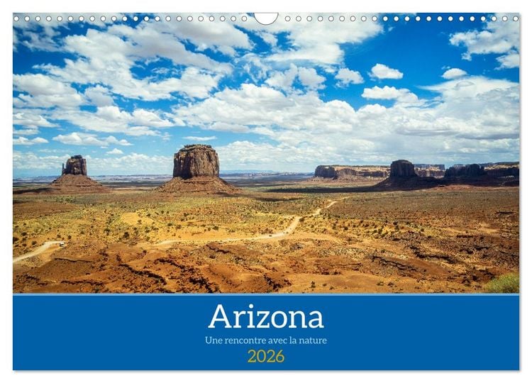 Produktbild: Arizona, une rencontre avec la nature (Calendrier mural 2026 DIN A3 vertical), CALVENDO calendrier mensuel