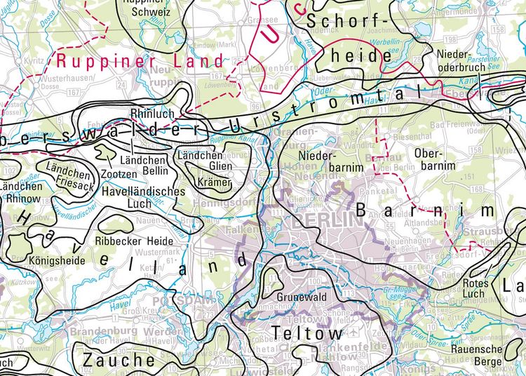 Produktbild: Deutschland auf einen Blick! Landschaftskarte 1:750 000 mit Aufh&auml;nger und Metall-Best&auml;bung