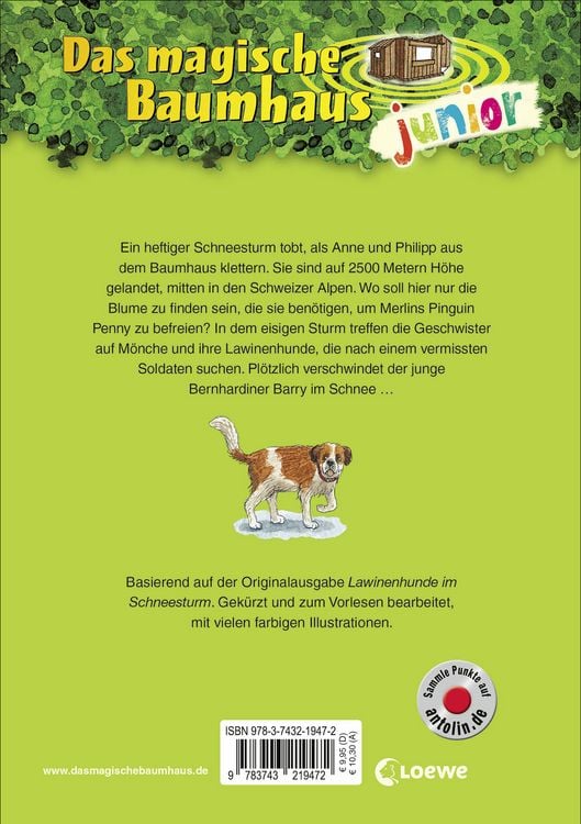 Produktbild: Das magische Baumhaus junior (Band 40) - Lawinenhunde im Einsatz