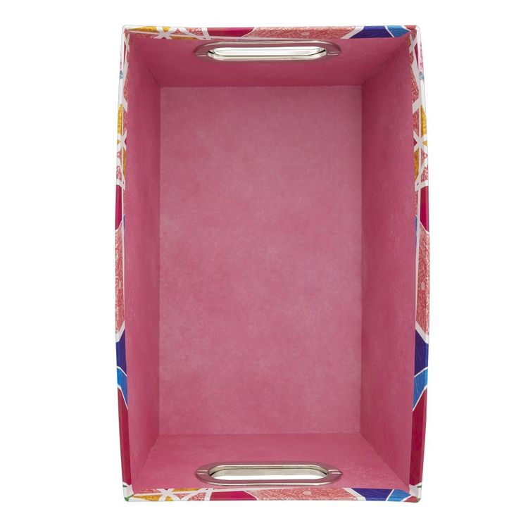 Produktbild: Idena Ablagebox Streifen mehrfarbig 27,9x17,8x12,7cm ohne Deckel