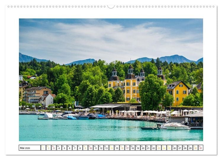 Produktbild: Rund um den W&ouml;rthersee in &Ouml;sterreich (hochwertiger Premium Wandkalender 2026 DIN A2 quer), Kunstdruck in Hochglanz