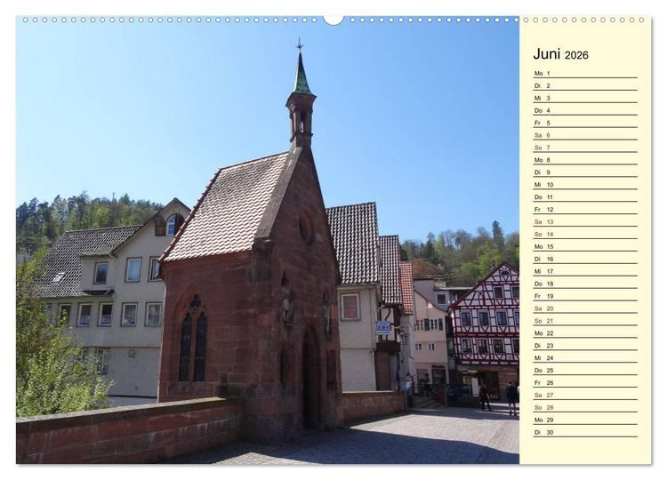 Produktbild: Calw erleben (Wandkalender 2026 DIN A2 quer), CALVENDO Monatskalender