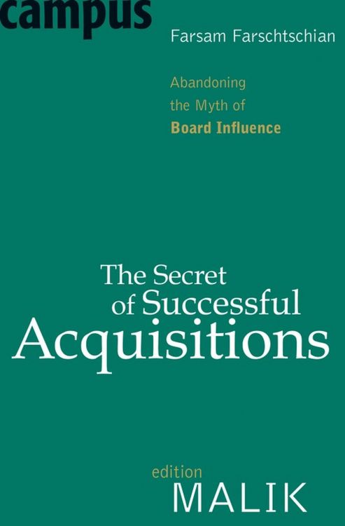 Produktbild: The Secret of Successful Acquisitions