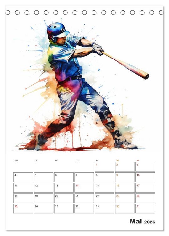 Produktbild: Aktivit&auml;ten im Sport (Tischkalender 2026 DIN A5 hoch), CALVENDO Monatskalender