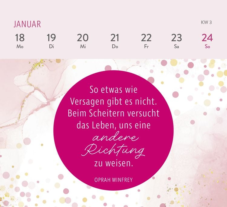 Produktbild: Mini-Wochenkalender 2027: Die tollsten Frauen sind nicht perfekt, sie sind echt