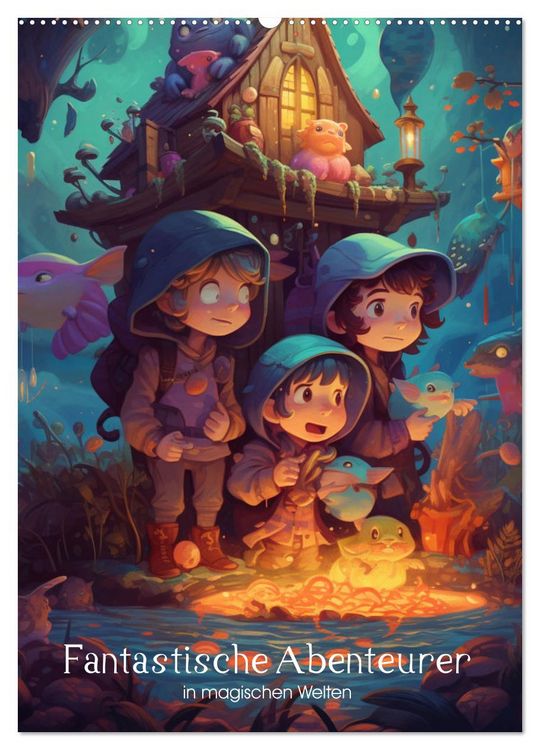Produktbild: Fantastische Abenteurer in magischen Welten (Wandkalender 2026 DIN A2 hoch), CALVENDO Monatskalender