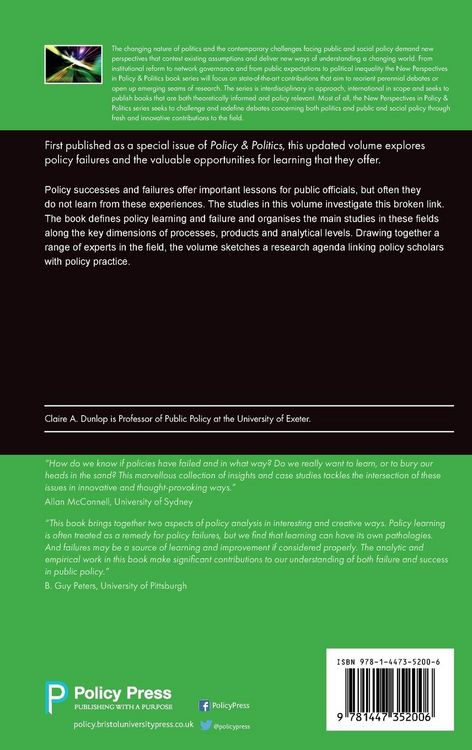 Produktbild: Policy Learning and Policy Failure