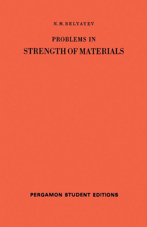 Produktbild: Problems in Strength of Materials