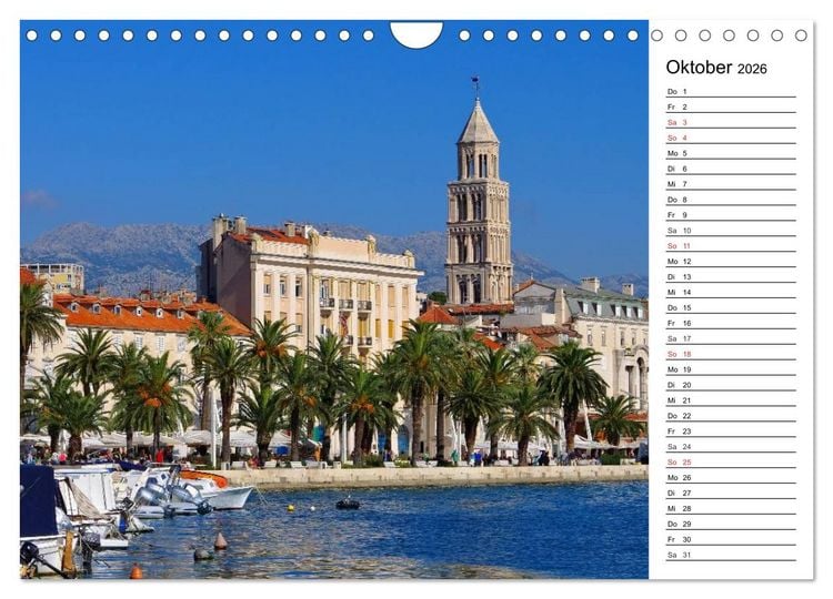 Produktbild: Split - Metropole Dalmatiens (Wandkalender 2026 DIN A4 quer), CALVENDO Monatskalender