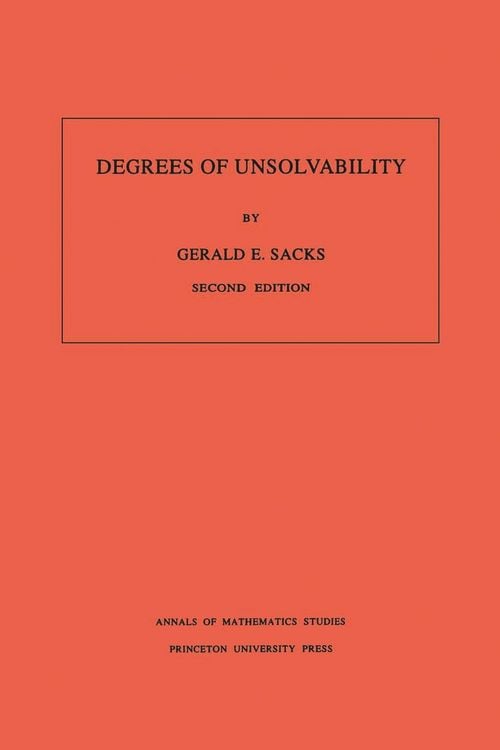 Produktbild: Degrees of Unsolvability