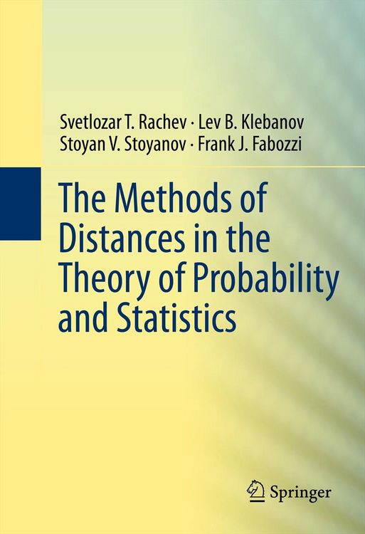 Produktbild: The Methods of Distances in the Theory of Probability and Statistics