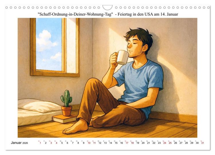 Produktbild: Kalender der kuriosen Feiertage (Wandkalender 2026 DIN A3 quer), CALVENDO Monatskalender