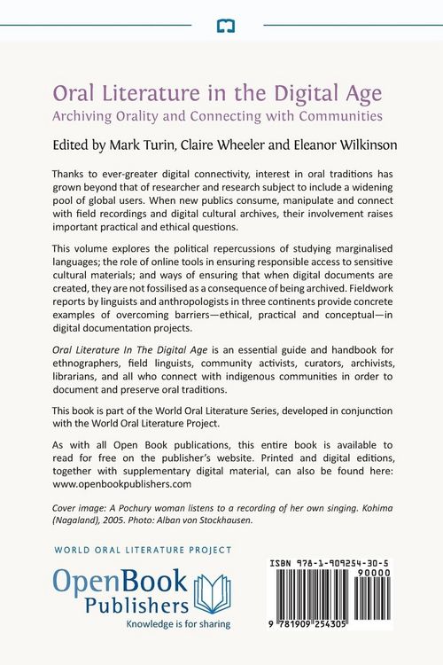 Produktbild: Oral Literature in the Digital Age