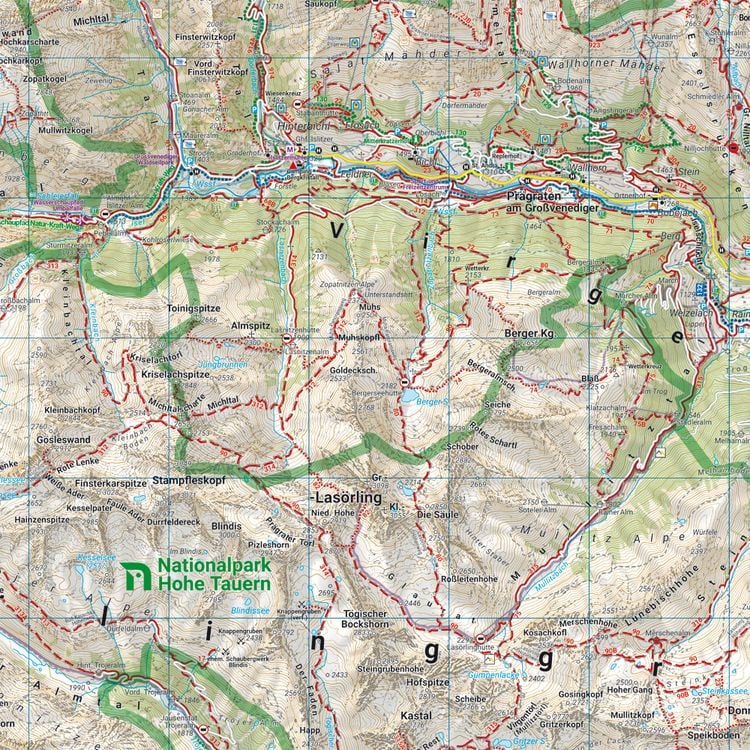 Defereggental, Wander-, Rad- und Freizeitkarte 1:50.000, freytag & berndt, WK 123