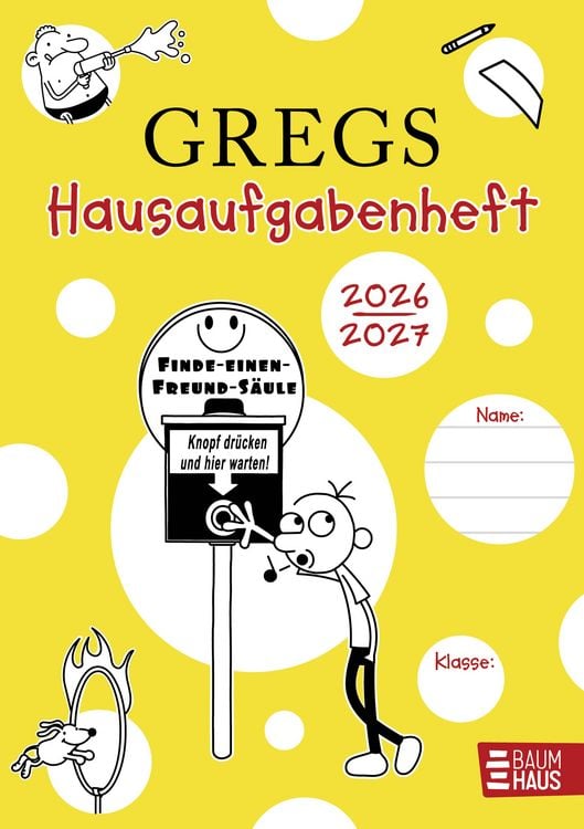 Produktbild: Gregs Hausaufgabenheft 2026/2027