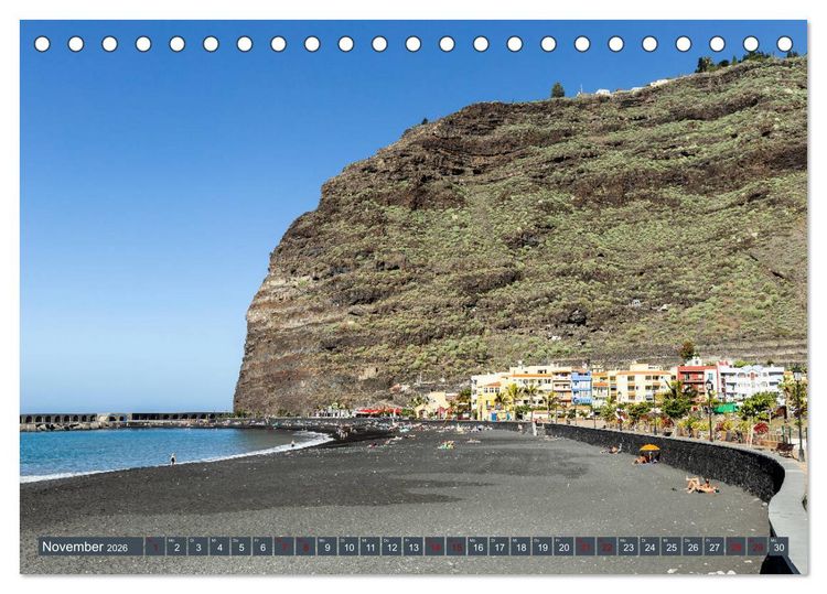 Produktbild: La Palma - Gr&uuml;ne Trauminsel im Atlantik (Tischkalender 2026 DIN A5 quer), CALVENDO Monatskalender