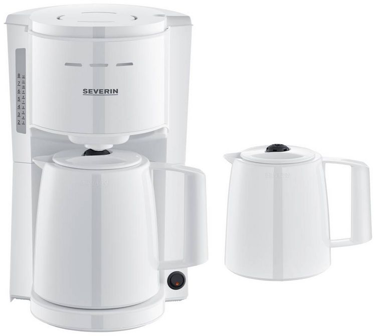Produktbild: Severin KA 9309 Kaffeemaschine Wei&szlig; Isolierkanne