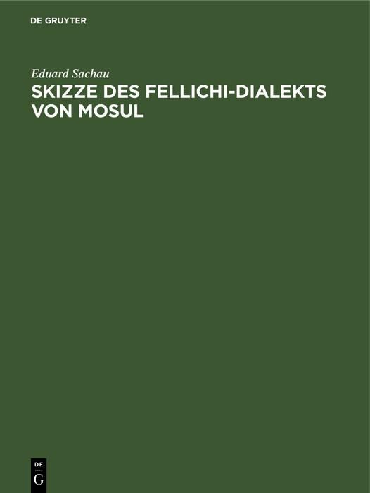 Produktbild: Skizze des Fellichi-Dialekts von Mosul