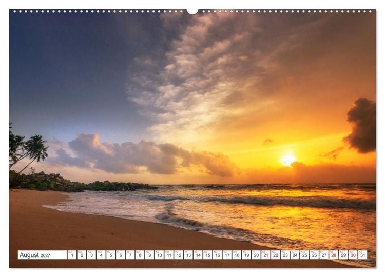 Produktbild: Beaches of the world (Wall Calendar 2027 DIN A2 landscape), CALVENDO 12 Month Wall Calendar