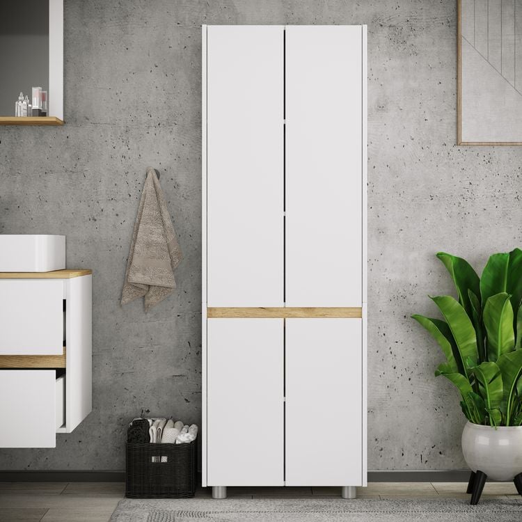 Produktbild: Badm&ouml;bel Hochschrank 165x57x33 Dreht&uuml;ren Cosila
