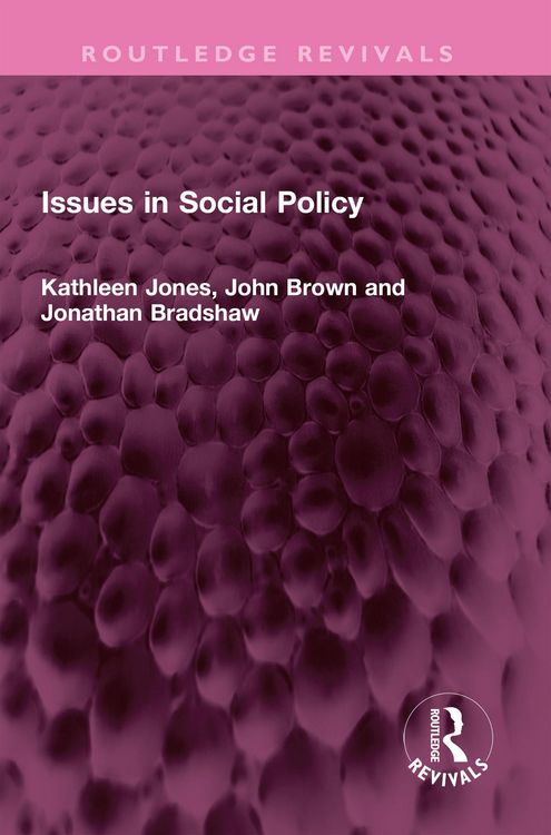 Produktbild: Issues in Social Policy