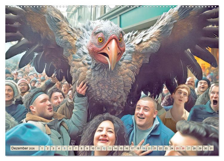 Produktbild: Gutm&uuml;tige Giganten &ndash; Humorbilder (Wandkalender 2026 DIN A2 quer), CALVENDO Monatskalender