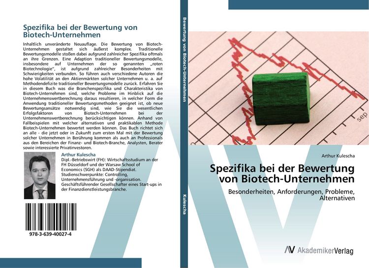 Produktbild: Spezifika bei der Bewertung von Biotech-Unternehmen