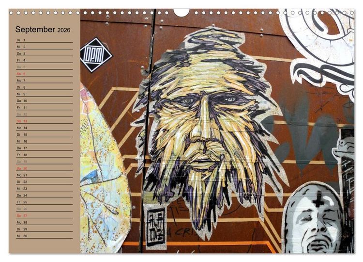 Produktbild: Street-Art Berlin (Wandkalender 2026 DIN A3 quer), CALVENDO Monatskalender