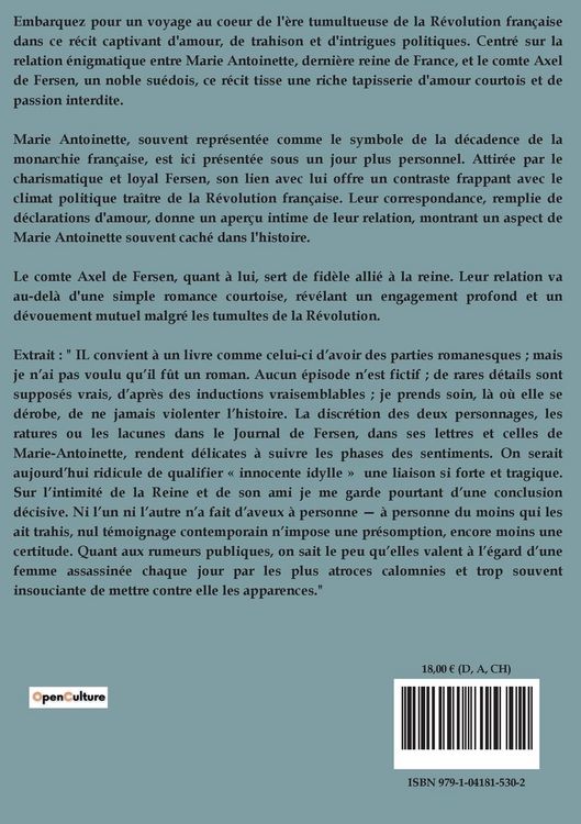 Produktbild: Marie-Antoinette et Axel Fersen