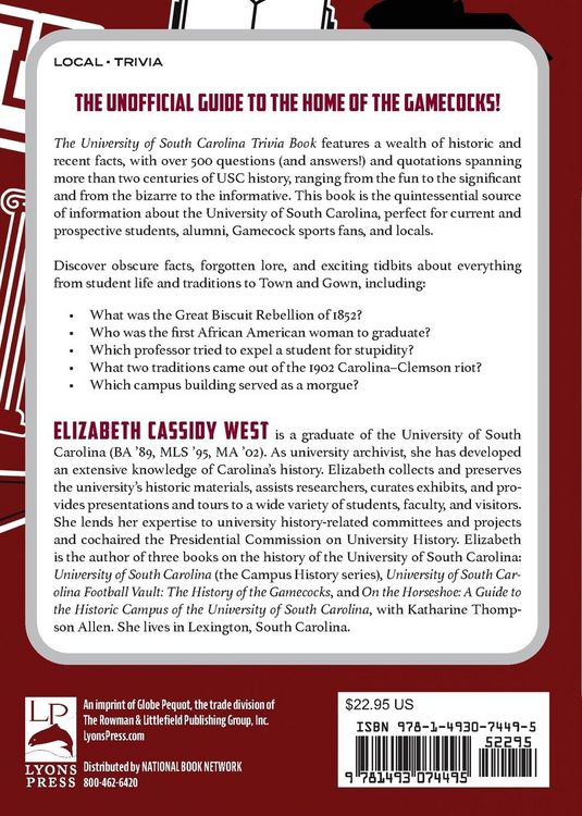 Produktbild: The University of South Carolina Trivia Book