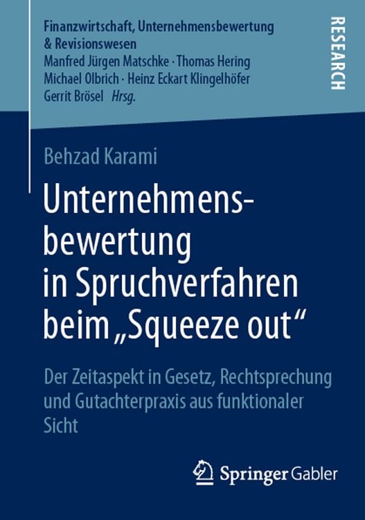 Produktbild: Unternehmensbewertung in Spruchverfahren beim &bdquo;Squeeze out"