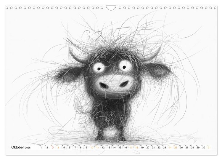 Produktbild: Tierisches Tohuwabohu (Wandkalender 2026 DIN A3 quer), CALVENDO Monatskalender