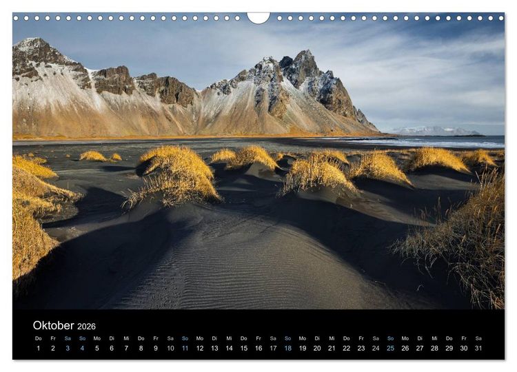 Produktbild: Traumziel Island 2026 (Wandkalender 2026 DIN A3 quer), CALVENDO Monatskalender
