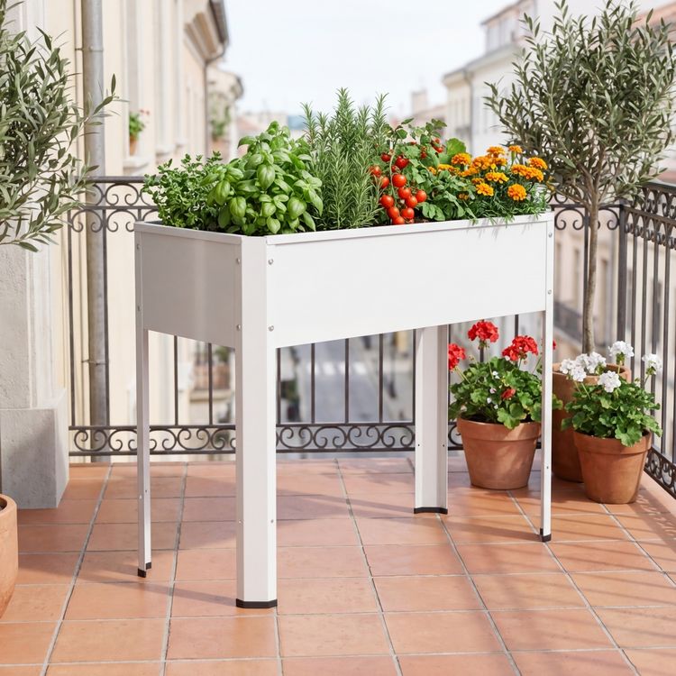 Produktbild: Metall Beet Pflanzkasten Hochbeet 80x35 Balora L